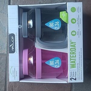 New in box! Reduce Waterday 80 oz 2 pack spill proof oversized travel water mugs